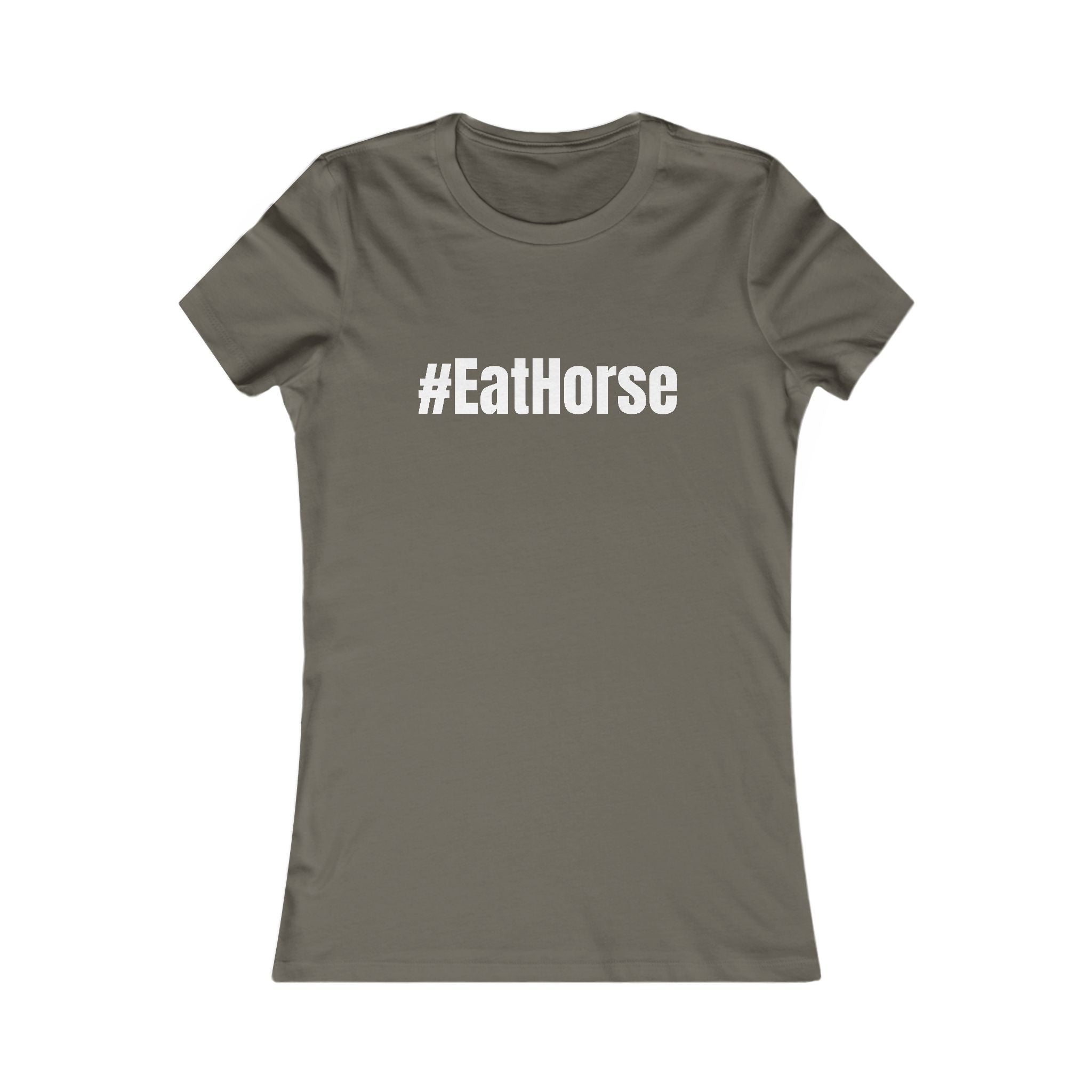 #EatHorse T-Shirt | Funny Hashtag Typography Tee